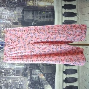 White Stag Sleepwear sz 3X Bicycle Print Cotton Blend Capri Pajama Pants